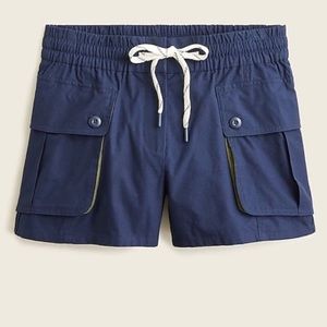 NWT J. Crew Pull-On, Tie Waist Cargo Shorts